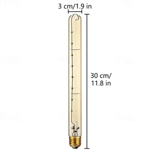 6pcs 4pcs Dimmable Vintage Edison Light Bulb Incandescent Bulb E27 T300 40W Chandelier Pendant Light 220-240V