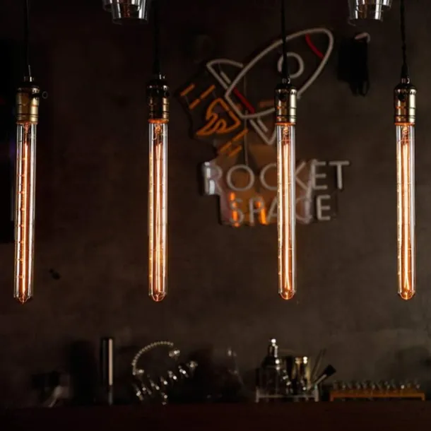 6pcs 4pcs Dimmable Vintage Edison Light Bulb Incandescent Bulb E27 T300 40W Chandelier Pendant Light 220-240V