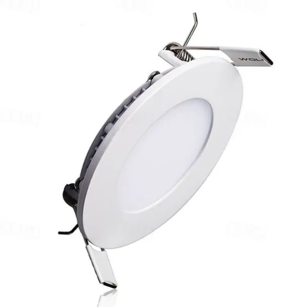 6pcs 4pcs LED Ultra thin Downlight lamp 6W led ceiling Recessed Grid Downlight Slim Round Panel light