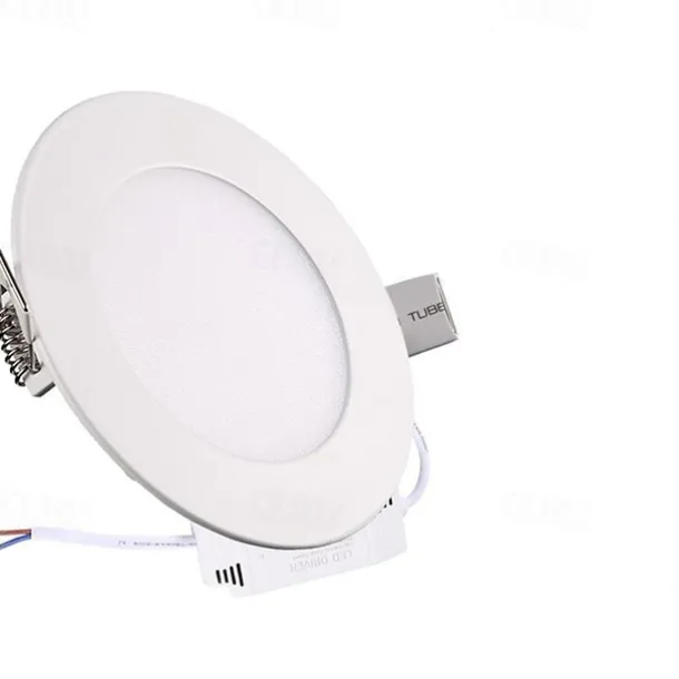 6pcs 4pcs LED Ultra thin Downlight lamp 6W led ceiling Recessed Grid Downlight Slim Round Panel light