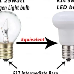 4pcs 2pcs 1pc 3W LED Light Bulb E14 R39 Long Neck Mushroom 30W Halogen Equivalent for Spotlight Flood Track Light Desk Lamp Warm White Not Dimmable