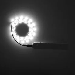 4pcs 2pcs 1pcs LED Strip Light 1m Indoor PIR Motion Sensor Detector DC5V Flexible Tape IP65 4AAA Battery Powe