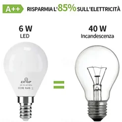 12pcs 6pcs 6W LED Globe Light Bulb 600lm E14 G45 20 LED Beads SMD 2835 60W Halogen Equivalent Warm Cold White 110-240V