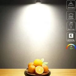 20pcs 10pcs 6W Spotlight Track LED Light Bulb 600lm GU10 MR16 6LED Beads SMD 60W Halogen Equivalent Dimmable Warm Cold White 220-240V