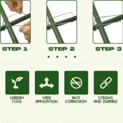 30pcs Plant Connecting Buckles, Plant Grafting Stakes Connector Clip, Garden Stake Climbing Pipe Support Connectors 11/16/20mm