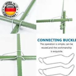 30pcs Plant Connecting Buckles, Plant Grafting Stakes Connector Clip, Garden Stake Climbing Pipe Support Connectors 11/16/20mm