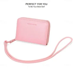1PCS portable PU fashionable and high-end women's wallet multifunctional with hanging rope and large capacity women's card bag