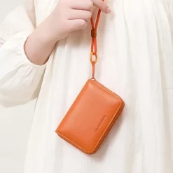 1PCS portable PU fashionable and high-end women's wallet multifunctional with hanging rope and large capacity women's card bag