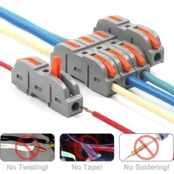 20Pcs Quick Wire Connection Terminal SPL-1 Splicing Conductor Compact Fast Cable Wire Connection Conductor Terminal Block