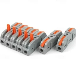 20Pcs Quick Wire Connection Terminal SPL-1 Splicing Conductor Compact Fast Cable Wire Connection Conductor Terminal Block