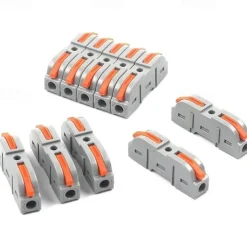 20Pcs Quick Wire Connection Terminal SPL-1 Splicing Conductor Compact Fast Cable Wire Connection Conductor Terminal Block