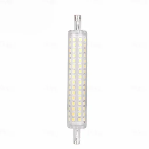1/2pcs R7S LED Double Ended Aluminum Parts with Cover Halogen Light Household Lighting Bulbs R7S LED 118mm Tube Bulb 78mm Floodlight 220V High Power Working Light Garage Landscape Lighting