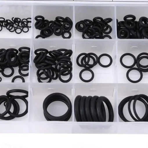 225Pcs Rubber O-Ring Washer Seals Assortment Black For Car 18 Sizes