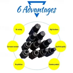 10PCS Screw Extractors Hex Head Multi Spline Broken Screws Bolts Removal Tool Left Spiral DIY Tool Set
