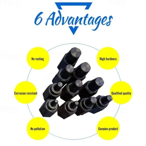 10PCS Screw Extractors Hex Head Multi Spline Broken Screws Bolts Removal Tool Left Spiral DIY Tool Set