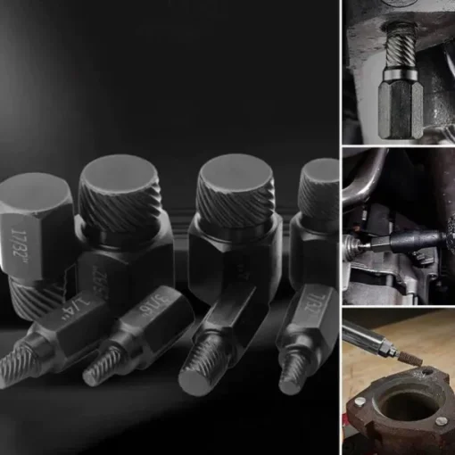 10PCS Screw Extractors Hex Head Multi Spline Broken Screws Bolts Removal Tool Left Spiral DIY Tool Set