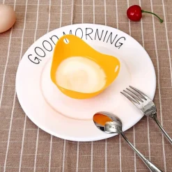 4pcs Set Silicone Egg Poacher Cook Poach Pods Pan Mould Kitchen Tool Baking Poached Cup