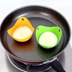 4pcs Set Silicone Egg Poacher Cook Poach Pods Pan Mould Kitchen Tool Baking Poached Cup