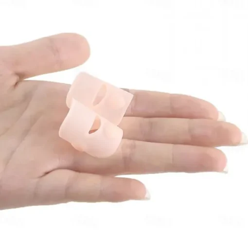 2PCS Silicone Ingrown Toenail Corrector – Invisible Toe Nail Straightening Brace, Pedicure Foot Care Tool for Paronychia Treatment & Nail Healing Protection
