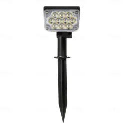 2PCS Solar Landscape Spotlight Outdoor 2 Brightness Modes 2 in 1 Solar Landscape Spotlight IP67 Waterproof Solar outdoor light lawn light pathway lights