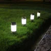2pcs Solar Mini Pathway Lights Outdoor Garden Lights Ground Plug Led Garden Lamp Super Bright Solar Plastic Lawn Lamp Garden Landscape Lamp