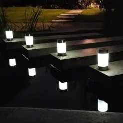 2pcs Solar Mini Pathway Lights Outdoor Garden Lights Ground Plug Led Garden Lamp Super Bright Solar Plastic Lawn Lamp Garden Landscape Lamp