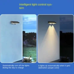 1/2pcs Solar Outdoor Wall Light Courtyard Waterproof Wall Wash Light RGB Color Changing Villa Garden Fence Porch Landscape Decoration