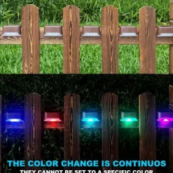 4pcs Solar Step Lights Outdoor LED Deck Stair Lights Waterproof LED for Garden Fence Step Railing Stairs Yard Patio Pathway Holiday Light