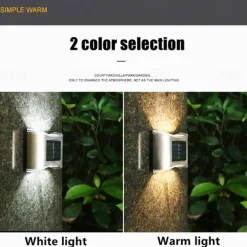 4pcs Solar Wall Lights Outdoor 6LED Waterproof Wall Lamp for Balcony Patio Courtyards Fence Lamps Garden Decor Solar Outdoor Wall Light