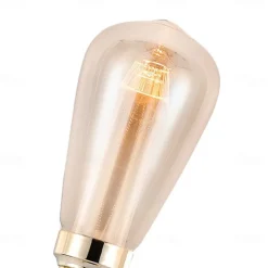 3PCS ST64 Vintage Edison LED Light guide Light Bulbs 3W 220V 110V E26/E27 Base Warm White 2200K Replacement Bulbs for Wall Sconces Lights Pendant Light Amber Warm & Squirrel Cage