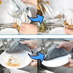 5/10/20pcs Streak-Free Miracle Cleaning Cloths - Reusable Super Absorbent, Lint-Free, Reusable & Chemical-Free for All Surfaces