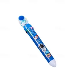 4pcs Student Astronaut 10-color Ballpoint Pen Student Notebook 10-color Pen Creative Astronaut Press Multicolor Pen