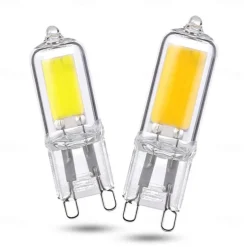 10pcs Super Bright G9 LED Light Bulb Dimmable 220V Glass Lamp Constant Power Light LED Lighting G4 COB Bulbs