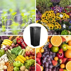 20Pcs Tall Tree Pots,Plastic Deep Nursery Treepots, Seedling Flower Plant Container Pots for Indoor Outdoor Garden Plants