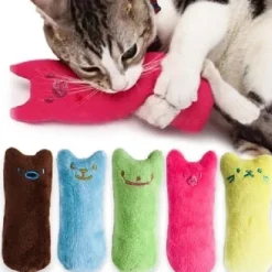 2pcs Teeth Grinding Catnip Toys Funny Interactive Plush Cat Toy Pet Kitten Chewing Vocal Toy Claws Thumb Bite Cat mint For Cats hot