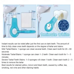 5Pcs Teeth Whitening Kits Nano Tube Teeth Cleaning Whitener Tooth Stains Remove Stain Strips Oral Deep Clean