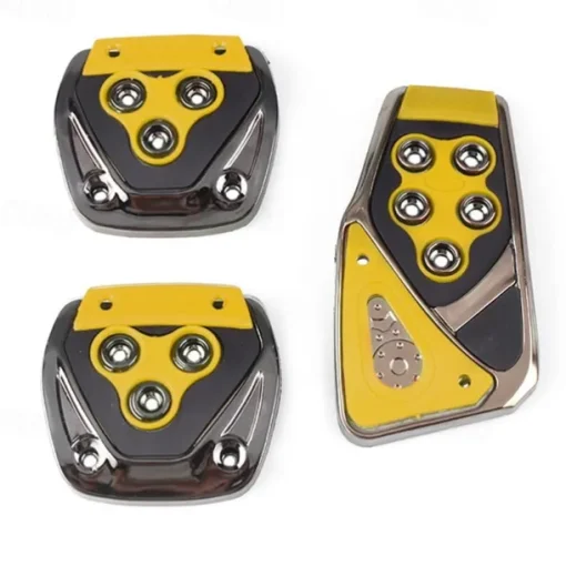 3Pcs Universal Non Slip Pedals Accelerator Brake Clutch Footrests Cover Set for Manual Transmission Car