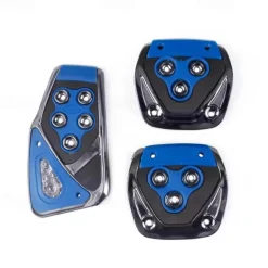 3Pcs Universal Non Slip Pedals Accelerator Brake Clutch Footrests Cover Set for Manual Transmission Car
