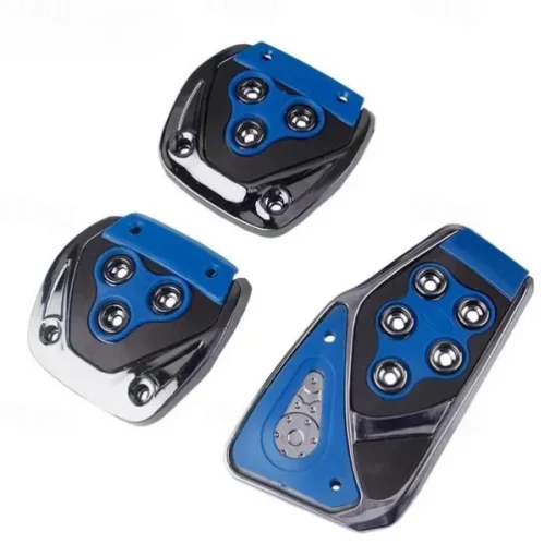 3Pcs Universal Non Slip Pedals Accelerator Brake Clutch Footrests Cover Set for Manual Transmission Car