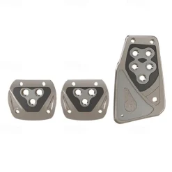 3Pcs Universal Non Slip Pedals Accelerator Brake Clutch Footrests Cover Set for Manual Transmission Car