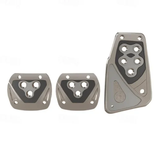 3Pcs Universal Non Slip Pedals Accelerator Brake Clutch Footrests Cover Set for Manual Transmission Car