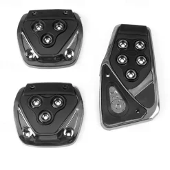 3Pcs Universal Non Slip Pedals Accelerator Brake Clutch Footrests Cover Set for Manual Transmission Car