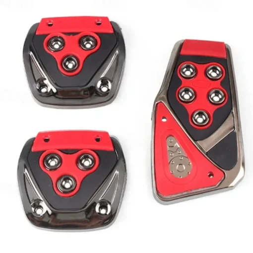 3Pcs Universal Non Slip Pedals Accelerator Brake Clutch Footrests Cover Set for Manual Transmission Car