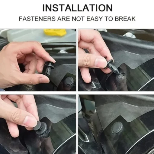 190Pcs Universal Plastic Fender Trim Panel Clips Set Bumper Fasteners Push Pin Rivets Auto Body Retainer Kit Car Replacement