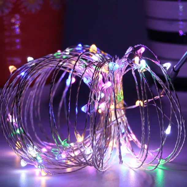 2pcs USB LED String Lights, Copper/Silver Wire Waterproof Fairy Lights 2m 3m 5m 10m 20m for Christmas, Wedding, Party Decor