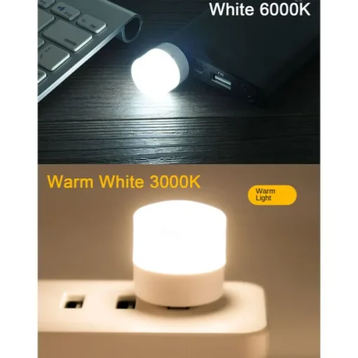 2/10pcs USB Lights Night Mini LED Bulb Plug-in Warm White Compact Ideal for Bedroom Bathroom Nursery Hallway Kitchen Car USB Atmosphere Light
