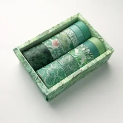 12pcs Vintage Floral Washi Tape Set , Decorative Tapes For DIY Crafts And Arts Scrapbooking