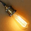 6pcs 40W Edison Vintage Incandescent Light Bulb Dimmable E26 E27 ST64 Candelabra Filament Amber Warm White for Lighting Fixture 220V 110V