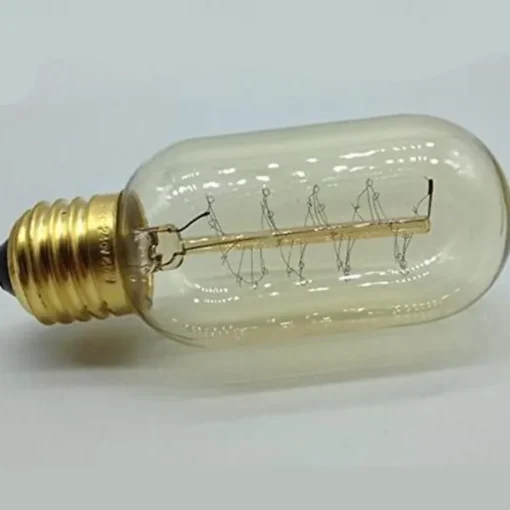 5pcs 40W Edison Vintage Incandescent Light Bulb Dimmable T45 Antique Spiral Filament E26 E27 Amber Warm White for Home Lighting Fixture 220-240V