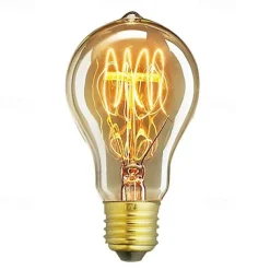 4pcs 40W E26/E27 A60 (A19) Vintage Edison Light Bulb, Dimmable, Warm White 2300K, Retro Decorative 220-240V